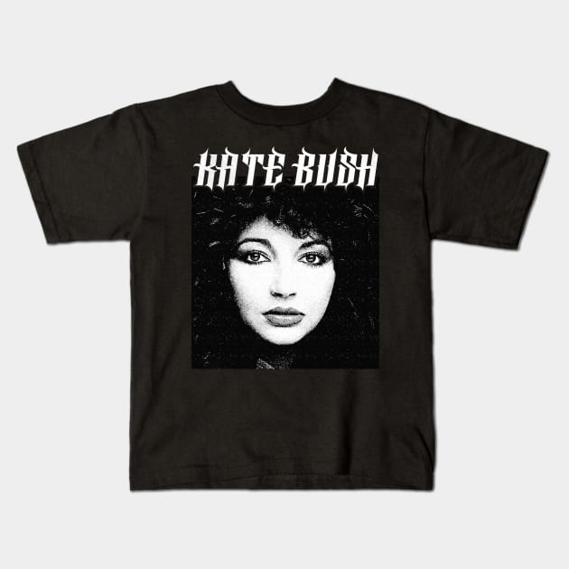 Kate Bush †† Vintage Look Aesthetic Design Kids T-Shirt by unknown_pleasures